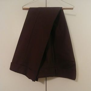 Banana Republic Brown Cuffed Dress Slacks